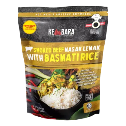 Smoked Beef Masak Lemak with Basmati Rice